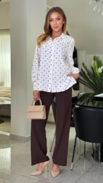 Bluzka koszulowa Milano Dots — zdjęcie 3