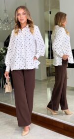 Bluzka koszulowa Milano Dots — zdjęcie 4