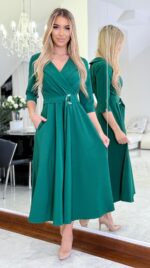 Sukienka Velvet Green — zdjęcie 5
