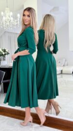 Sukienka Velvet Green — zdjęcie 2