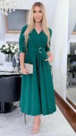 Sukienka Velvet Green — zdjęcie 3