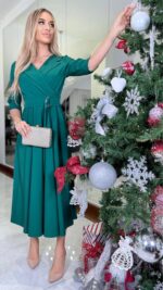 Sukienka Velvet Green — zdjęcie 4
