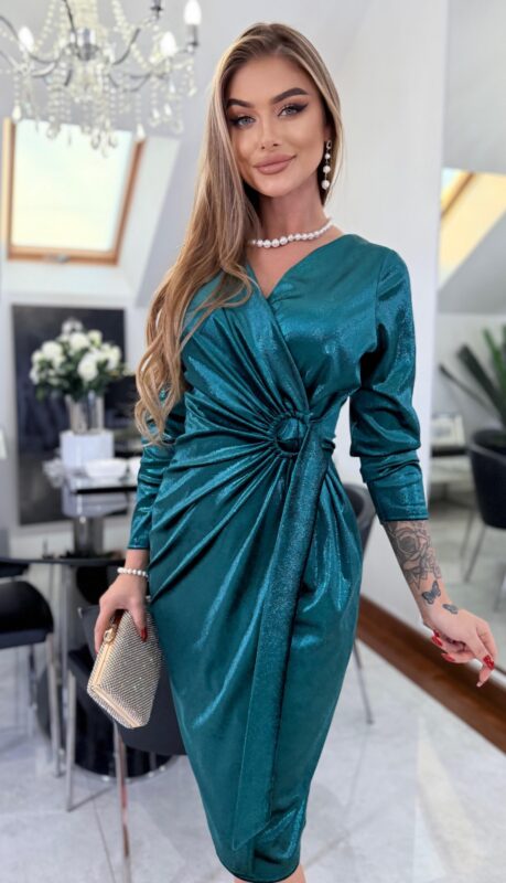 Sukienka Emerald Draped Midi