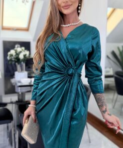 Sukienka Emerald Draped Midi