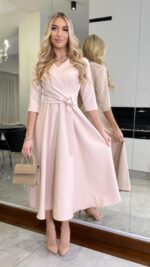 Sukienka Lauratte Beige Long — zdjęcie 3