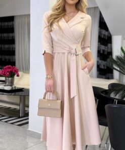 Sukienka Lauratte Beige Long