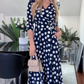 Sukienka Navy Polka Classic