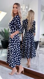 Sukienka Navy Polka Classic — zdjęcie 5