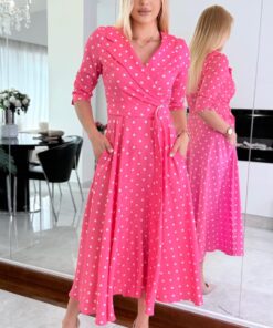 Sukienka Polka Love Pink