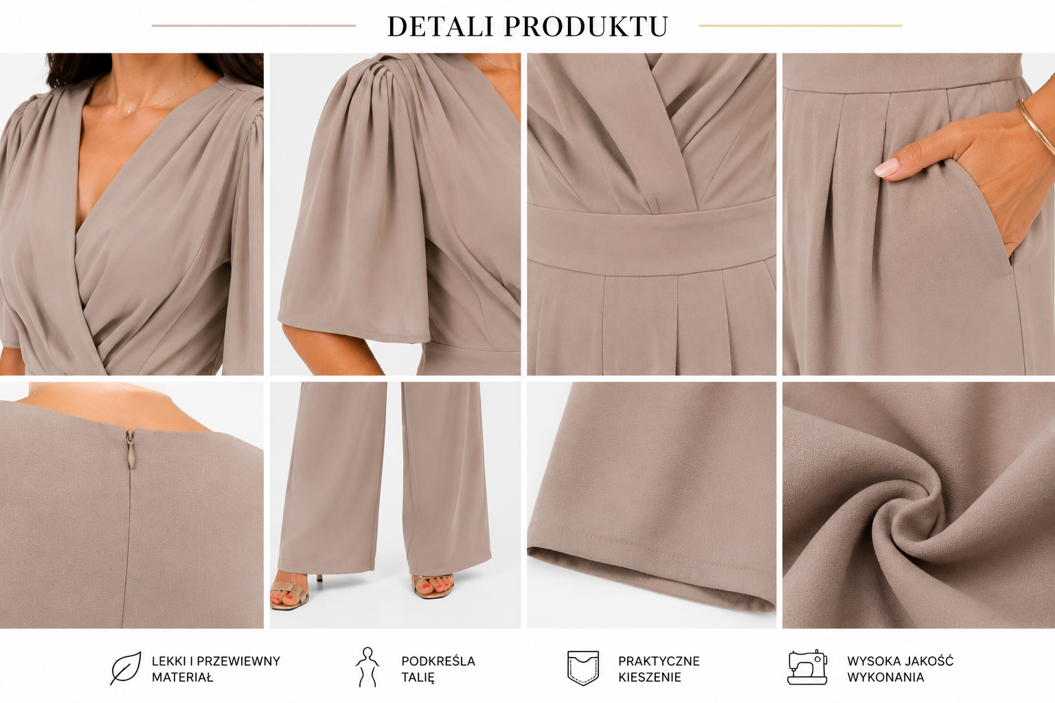 Kombinezon Beige Luxury - obrazek 3