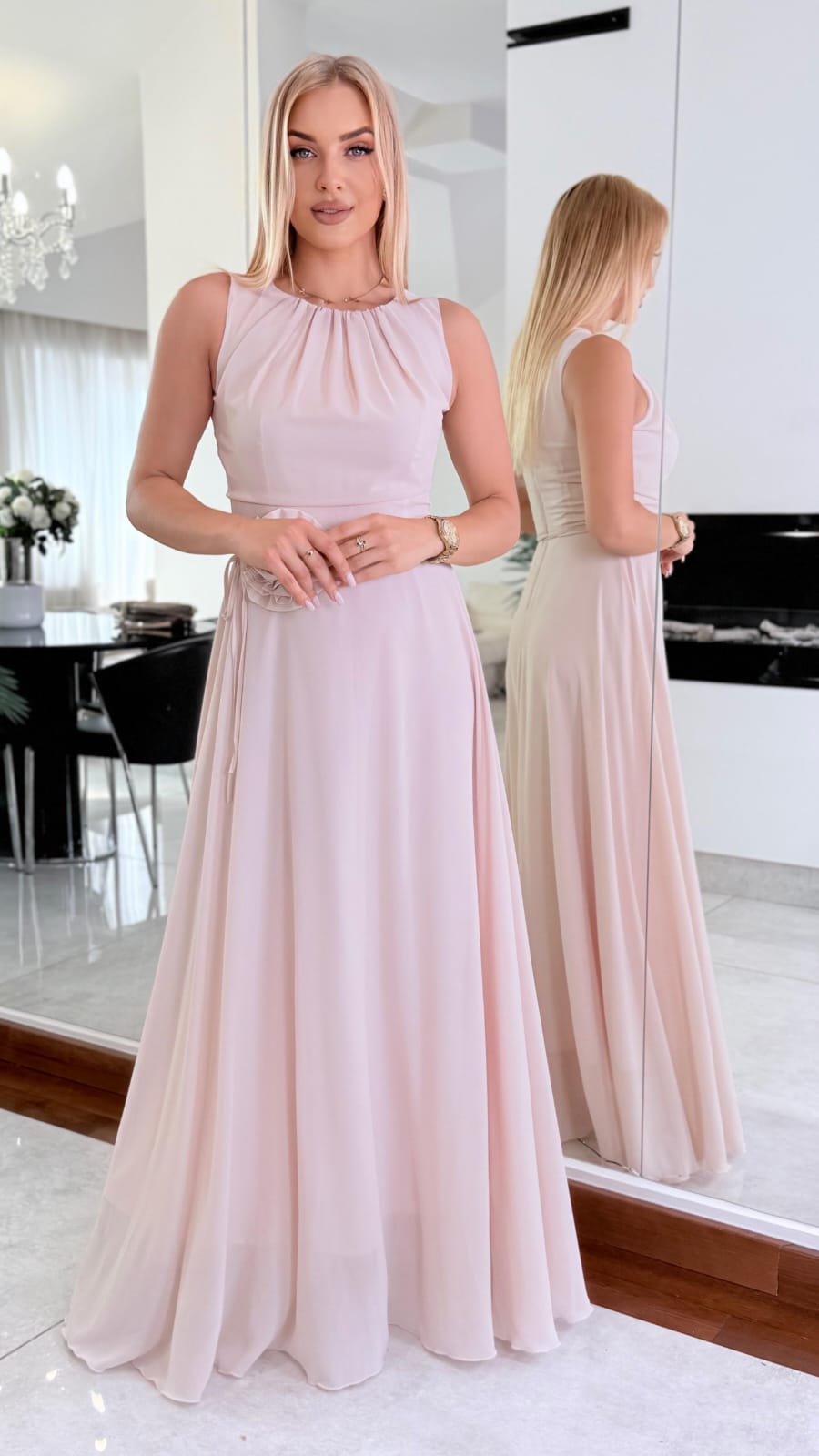 Sukienka Rosalie Blush Maxi - obrazek 4