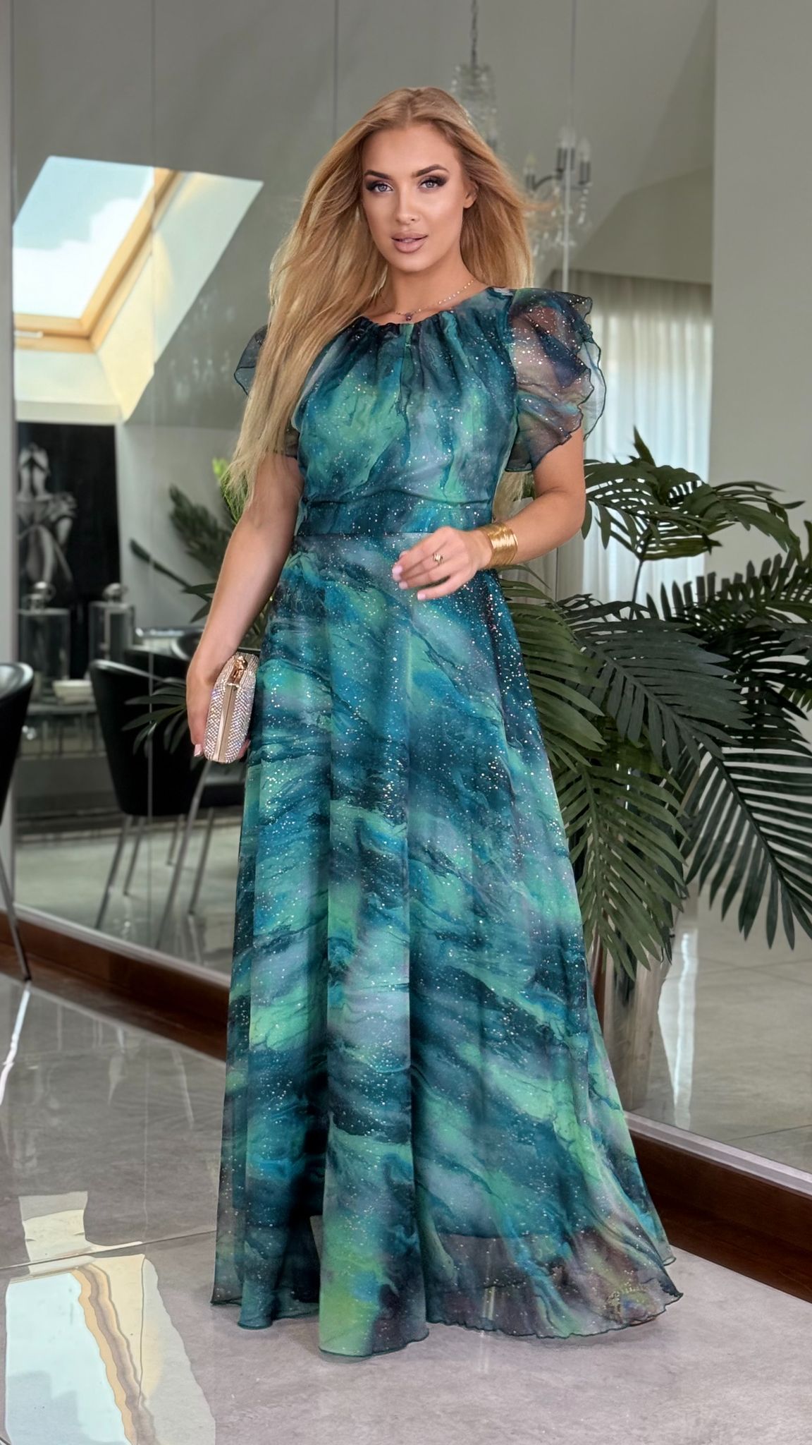 Sukienka Muza Emerald Maxi - obrazek 5