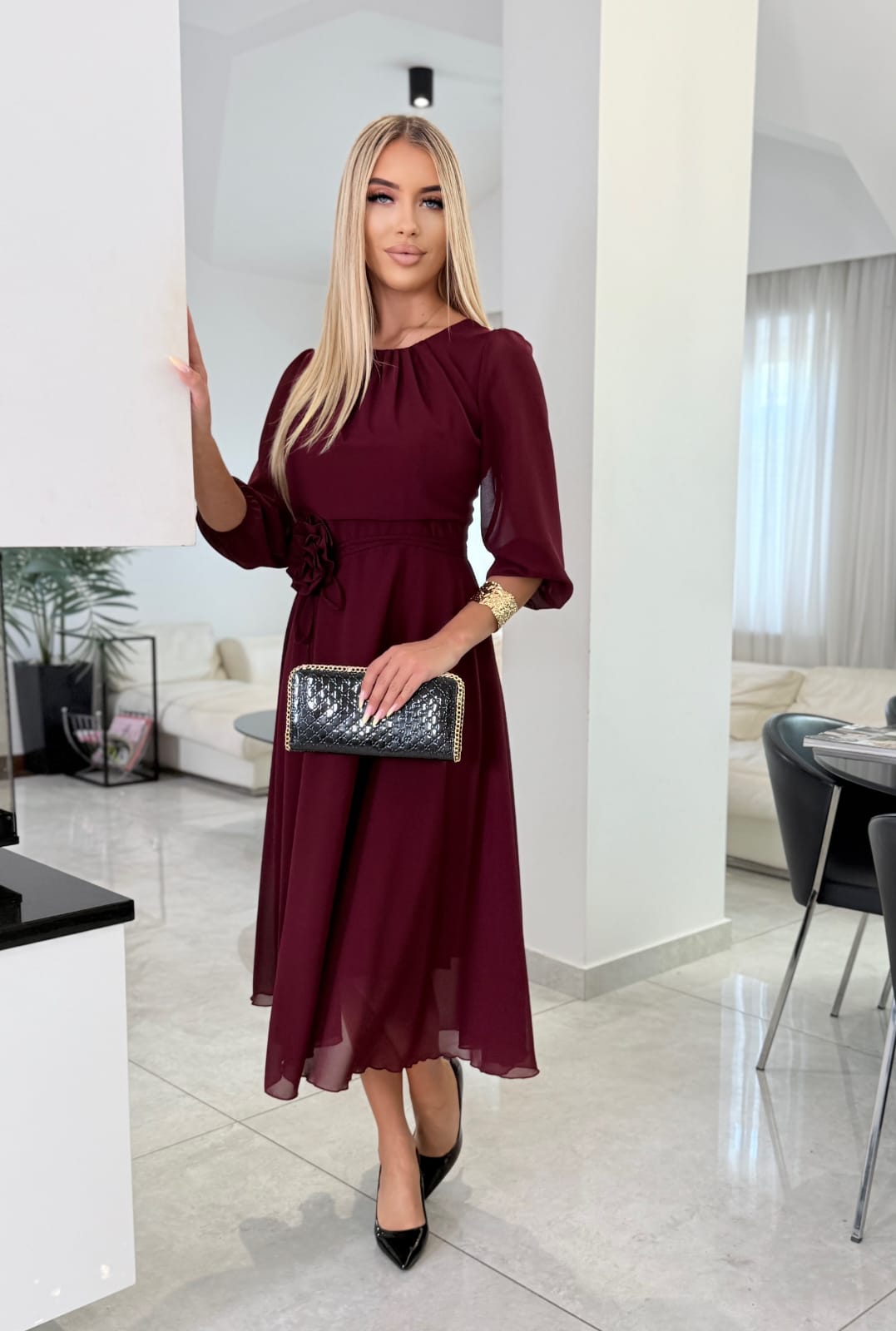 Sukienka Aurelia Bordo