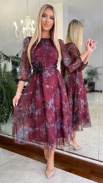 Sukienka Versailles Wino